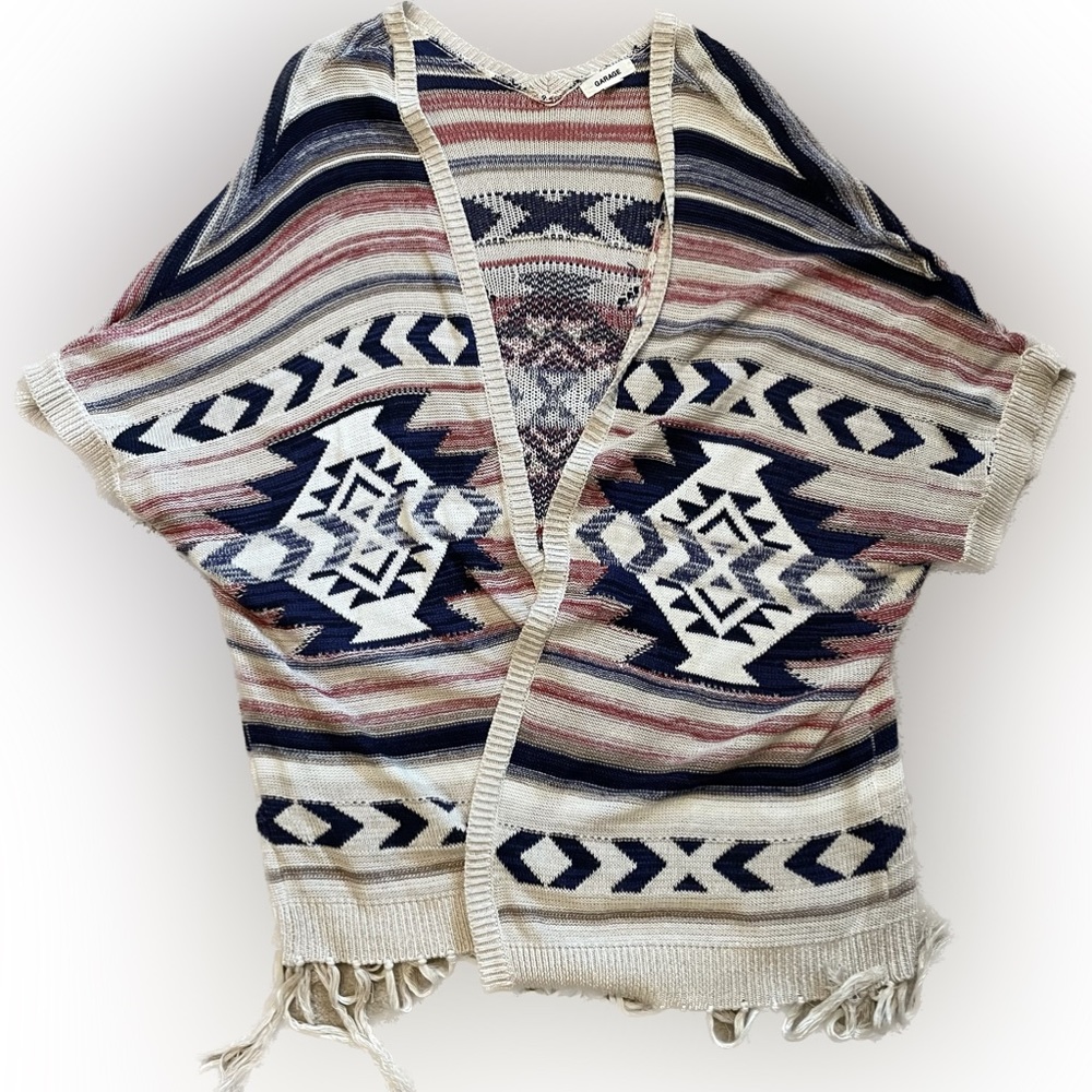Garage Aztec Pattern Knit Sweater